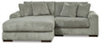 Front view of Lindyn Fog 2-Piece Sectional Sofa with Wide Chaise