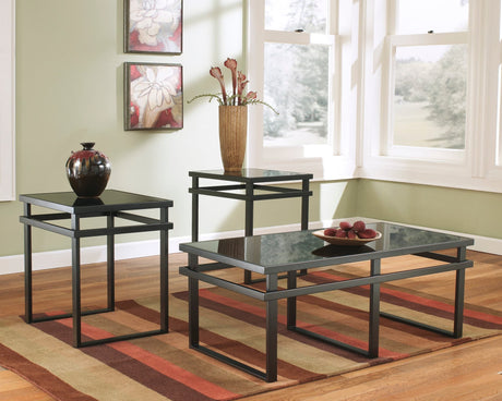 Tima Black Occasional Cocktail Table front view