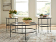 Kellyco gunmetal cocktail table 36 inch square top front view