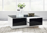 Gardoni Occasional Table Set - front view showing cocktail and end table