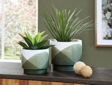 Ardenridge ceramic planter set of 2 - front view