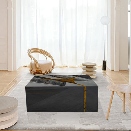 Ariana Black Coffee Table front view