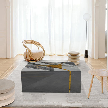 Ariana Gray Coffee Table front angle view