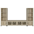 Sachin 3-Piece Entertainment Center with 79 inch TV Stand Front Angle