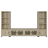 Sachin 3-Piece Entertainment Center with 79 inch TV Stand Front Angle