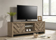 Valor Light Brown TV Stand front view
