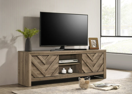 Valor Light Brown TV Stand front view