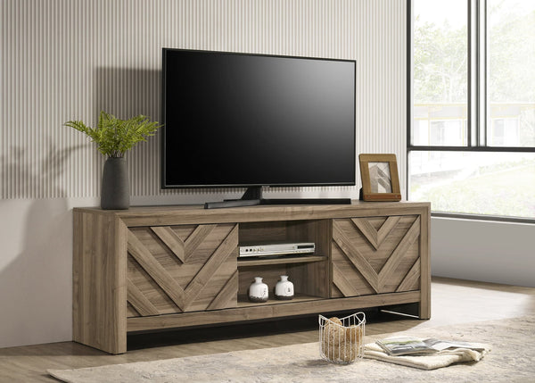 Valor Light Brown TV Stand front view