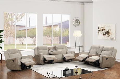 Lisa Brown 3-Piece Reclining Set front angle