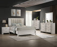 Carlton White Upholstered Panel Bedroom Set main view