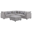 Cambria 6-Piece Upholstered Modular Sectional Grey main view