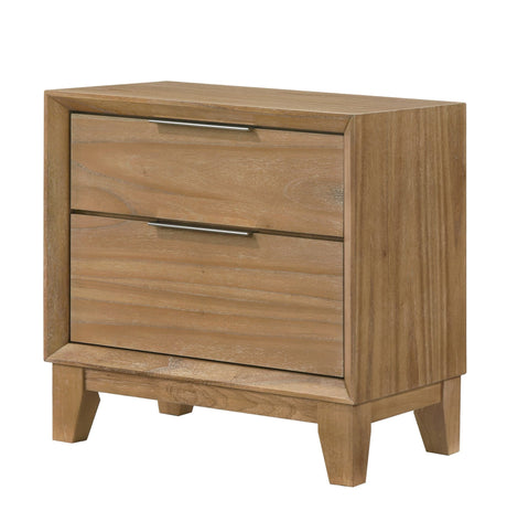 Florian Light Brown Nightstand front view