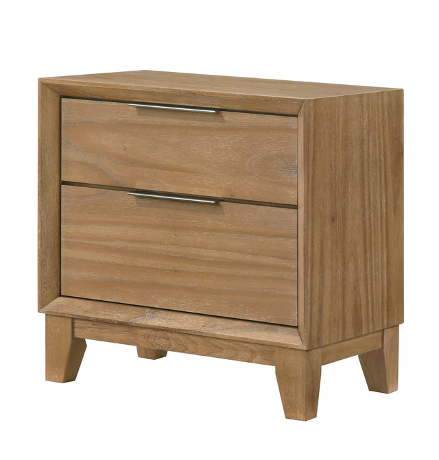 Florian Light Brown Nightstand front view