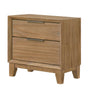Florian Light Brown Nightstand front view
