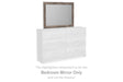 Ralinksi gray bedroom mirror front view