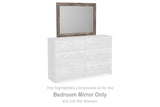Ralinksi gray bedroom mirror front view