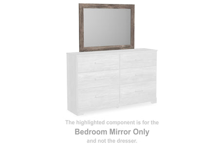 Ralinksi gray bedroom mirror front view