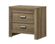 Valor Light Brown Nightstand front view