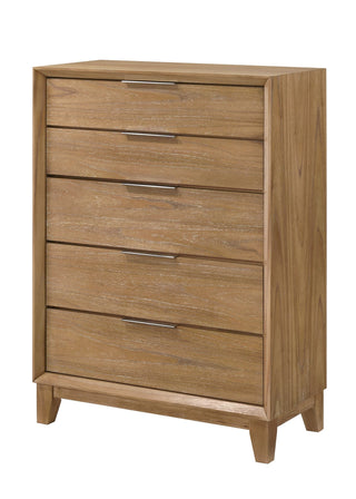 Florian Light Brown Storage Chest front view