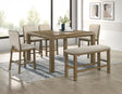 Cockrell Light Brown Rectangular Counter Height Dining Table main view