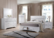 Miranda White Storage Bedroom Set main bed view