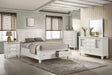 Sandy Beach White Storage Sleigh Bedroom Set main view bed