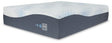 Millennium Luxury Plush Gel Latex Hybrid King Mattress front view in white