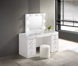Luxo White Vanity Set frontal view