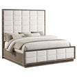 Durango 77-inch Eastern King Panel Bed in Washed Oak, front view