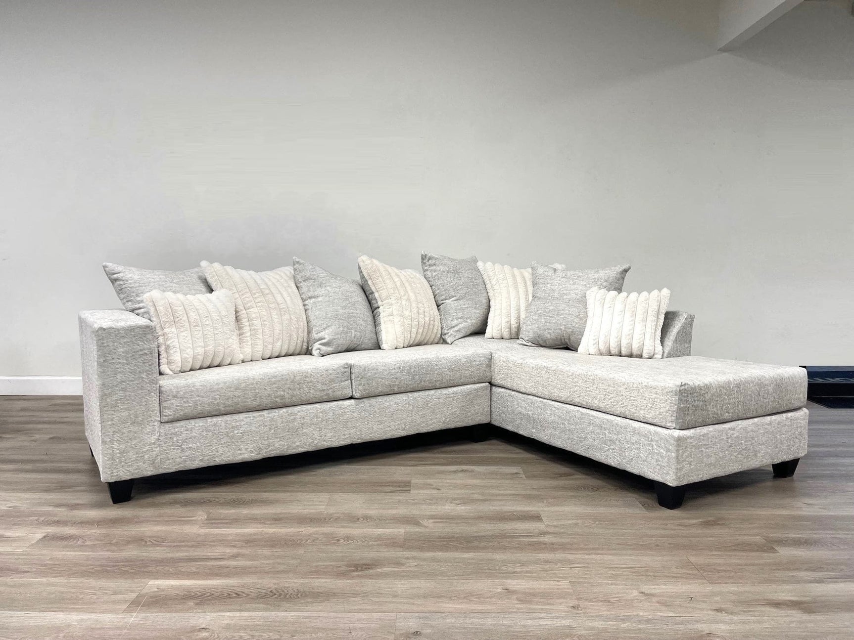Kaf Cream Sectional sofa main front view