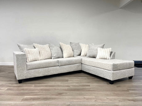 Kaf Cream Sectional sofa main front view