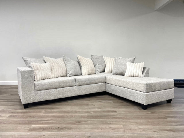 Kaf Cream Sectional sofa main front view
