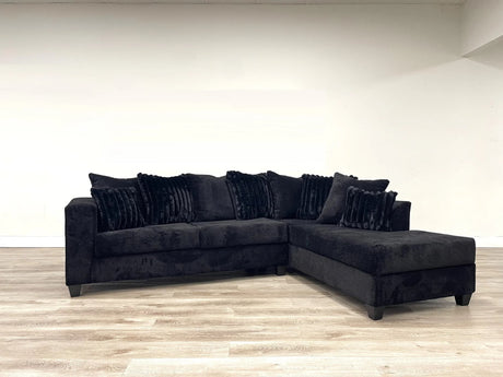 main view of Kaf Black Sectional sectional sofa