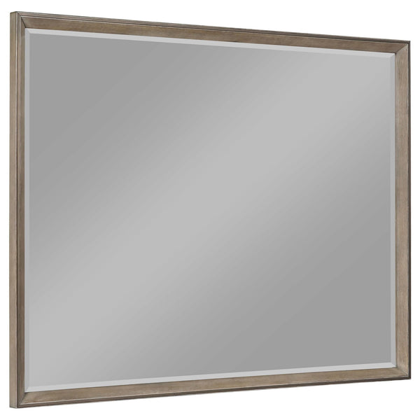 Durango 8-drawer dresser mirror front view in washed oak finish
