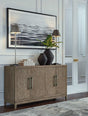 Chrestner Gray Dining Server front view