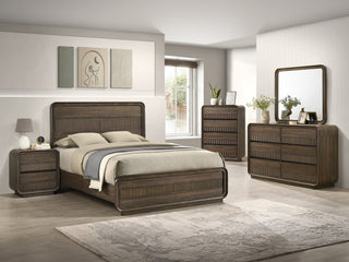 Kinkaid Gray Panel Bedroom Set main view with bed
