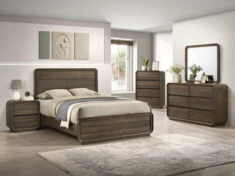 Kinkaid Gray Panel Bedroom Set main view with bed