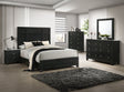 Main view of Cadence Black Panel Bedroom Set bed
