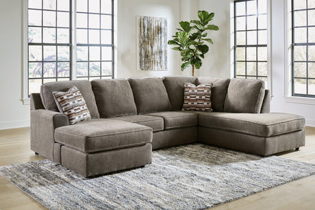 O'phannon Putty 2-Piece Sectional Sofa with Chaise front view