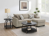 Storey Camel Upholstered Sleeper Sectional Sofa with Chaise front view