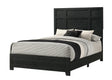 Cadence Black Panel Queen Bed front view
