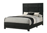 Cadence Black Panel Queen Bed front view