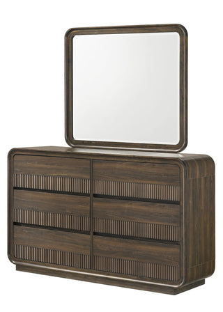 Kinkaid Gray Dresser front view with drawers