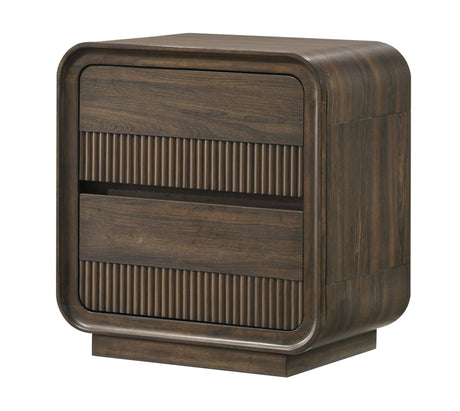 Kinkaid Gray Nightstand front view