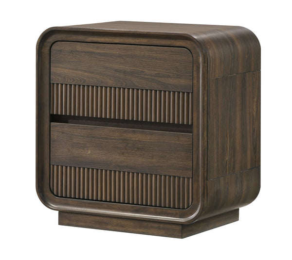 Kinkaid Gray Nightstand front view