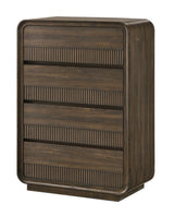 Kinkaid Gray Chest front view showing four drawers