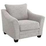 Tomkins Boucle Upholstered Chair Light Grey front angle