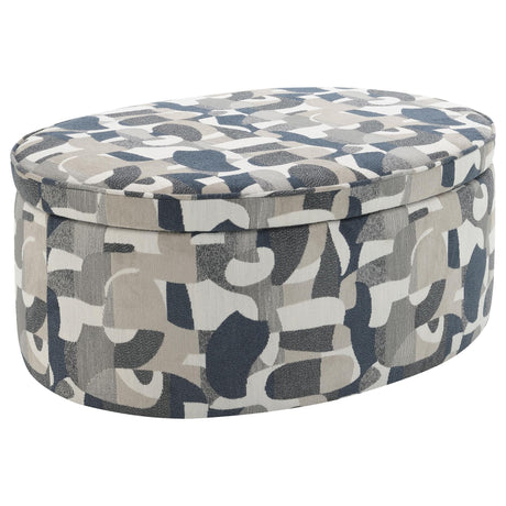 Rima Multicolor Storage Ottoman front view