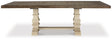 Bolanburg Antique White Extension Dining Table - front angle view