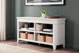 Kanwyn Whitewash Credenza front angle
